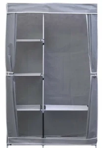 Collapsible wardrobe with Zippered and 1 Outer Pockets Size 162x103x43 Cm - Picture 1 of 2