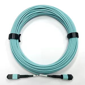 3~30M MPO Cable Female OM3 8 Fiber MPO to MPO Type B Fiber Patch Cord - Picture 1 of 37