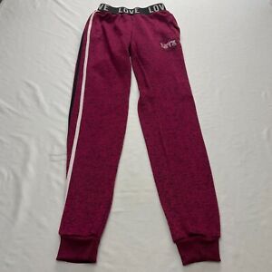 Love Sweatpants Womens XS Extra Small Red Stretch Comfort Plush Soft Cozy 24x32