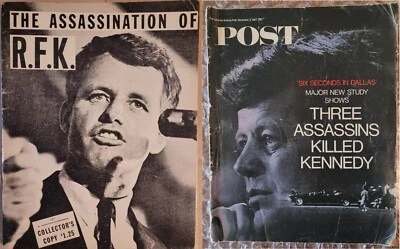 Lot of 2 Vintage Mags - Assassination of RFK and Saturday Evening Post feat. JFK - Image 1 of 4