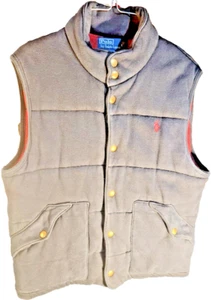 Polo by Ralph Lauren Men's Quilted Sleeveless Plaid Interior Dark Blue Vest. - Bild 1 von 7