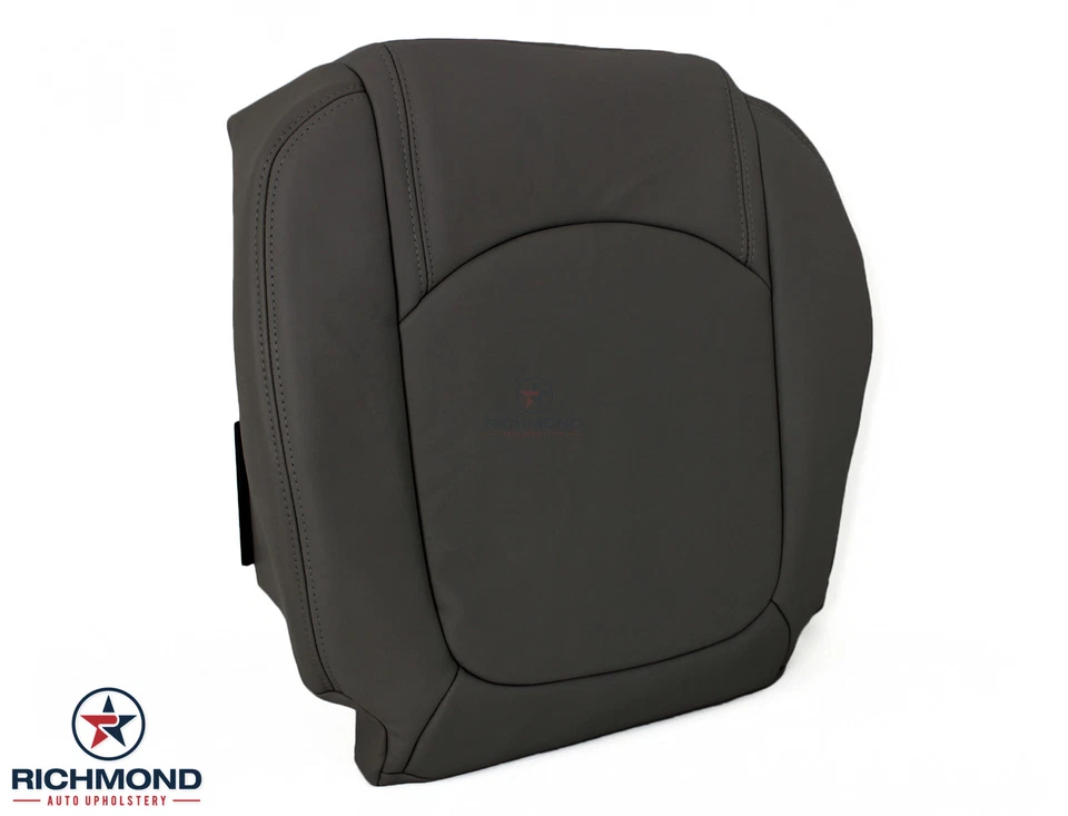 Cubierta de asiento de cuero de repuesto inferior del lado del conductor Saturn Outlook 2007-2010 negra Foto 1 de 4