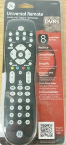 GE Universal Remote 8 Audio / Video Devices # 26607 General Electric Black New - Picture 1 of 3
