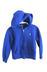 Polo Ralph Lauren Toddler Boys blue Full zip fleece Hoodie Jacket Sz 4 4T-mint