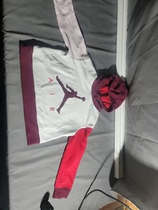 Nike Air Jordan Girls Air  Pullover Hoodie Jacket Size 5 - Picture 1 of 2