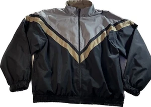 Vintage Champion Color Block Grey Gold Deadstock Windbreaker Jacket Mens XL - Picture 1 of 9