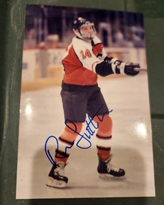 RON SUTTER AUTOGRAPHED VINTAGE PHILADELPHIA FLYERS 4X6 LOA - Picture 1 of 1