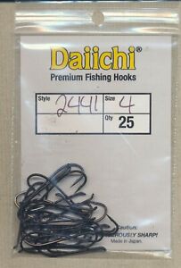 Daiichi 2441 - traditional salmon / steelhead - size 04 - quantity 25