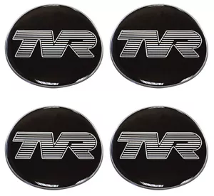 Juego de 4 centros de ruedas de gel autoadhesivos TVR elección de tamaños - Imagen 1 de 1