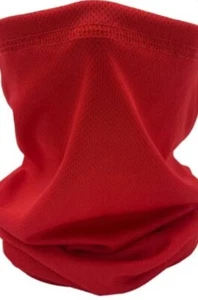 Red Neck Gaiter protects Neck & face from dust sun wind Debris & Cold Conditions - Picture 1 of 2