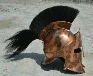 Casco Espartano 300 Película Rey Leónidas Casco Armadura Casco Espartano con Pluma - Imagen 1 de 4