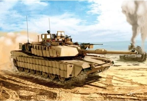 Academy 13298 - US Army M1A2 Tusk II Moderno Serbatoio Plastica Kit 1/35 Scala - Foto 1 di 8