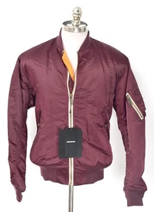 NWT CHRISTIAN DADA Embroidered Rose Logo Red Bomber Jacket Coat 50 Fits M / L - Picture 1 of 8