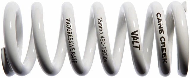 Легкая задняя амортизирующая пружина Cane Creek Progressive Rate VALT 55 мм x 450-550 фунтов - Изображение 1 из 1