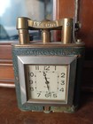 Ultra Rare Aksum  1920/30 art decò Lighter  Metron clock.