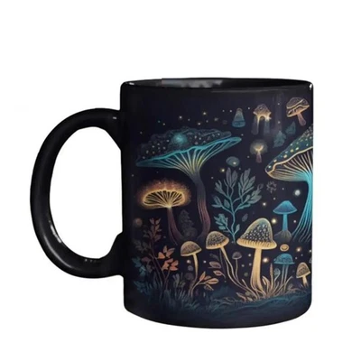 -Teetasse, 3D-Zauberpilze, Kaffeetassen, Farbwechsel, Tee, Milch, Wasse8521 - Bild 1 von 4