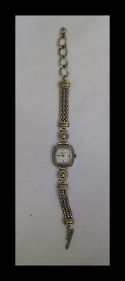 Brighton Woman's Silver Watch Tuscany Toggle Clasp Adjusts from 7" to 8" Wrist - Image 1 of 2