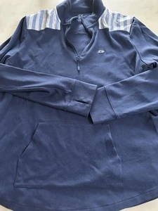 Vineyard Vines dunkelblauer Pullover mit 1/4-Reißverschluss Größe Large - Bild 1 von 4