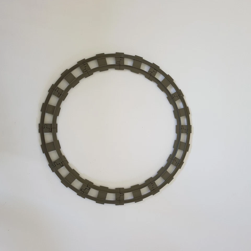 Lego® Duplo TREN GRIS OSCURO FERROCARRIL Vía de Tren Curva (corto) Círculo - Imagen 1 de 1