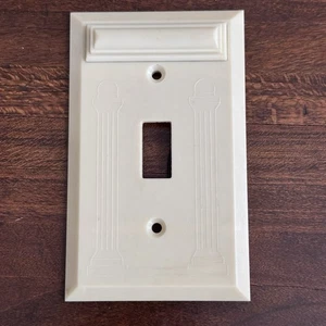 Vtg Blow Glow Rockville MD Light Toggle Switch Lighted Plate Cover Neon Bulb - Picture 1 of 8
