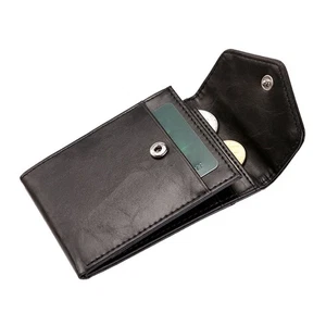  Cartera delgada estilo negocios para hombres única simple tamaño pequeño cartera hebilla diseñada - Imagen 1 de 11