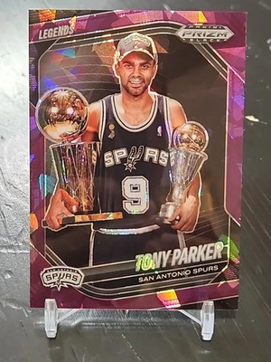 Panini Prizm Black #275 Tony Parker Purple Ice #/149 Spurs 2024-25 Foto 1 de 3