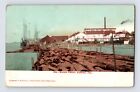 Postcard California Eureka CA Water Front Lumber Mil Ship Pre-1907 Unposted