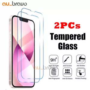 2X Tempered Glass Screen Protector For iPhone 16 15 14 13 12 11 XR Pro Max Plus - Picture 1 of 48