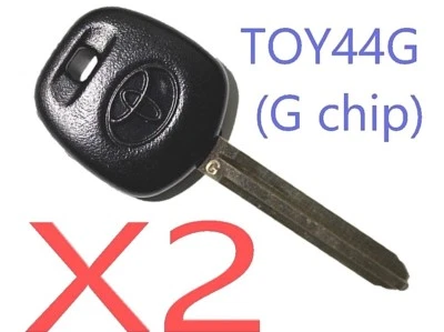X2 Toyota Scion TOY44G 2010-2016 G-Chip Transponder Key Top Quality USA Seller - Image 1 of 4