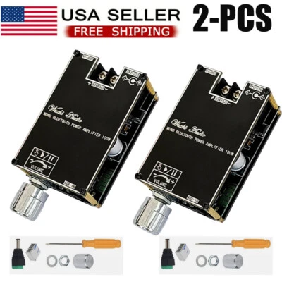 Módulo amplificador de potencia de audio 2X mono 100W Bluetooth TWS DC7-24V TPA3116 ZK-1001B Foto 1 de 4