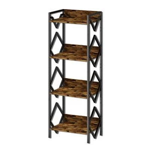 4-layer Side Table with Storage Rack Small Space Bedside Table Easy To Assemble - Picture 1 of 7