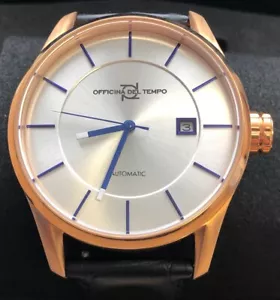 OFFICINA DEL TEMPO MADE IN ITALY OT1033-4300ABN ROSE GOLD COLOUR AND SILVER - Picture 1 of 6