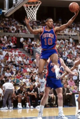 New $135 S Detroit Pistons x Mitchell & Ness x Dennis Rodman NBA Jersey Bad Boys - Image 1 of 4