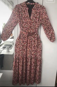 K-design Maxi Stretch M- Size Multi Floral Dress Isle Excellent Condition 12-14 - Picture 1 of 10