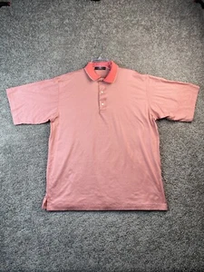 Carnoustie Polo Shirt Adult Large Orange Gray Golf Golfer Golfing Casual Mens - Picture 1 of 12