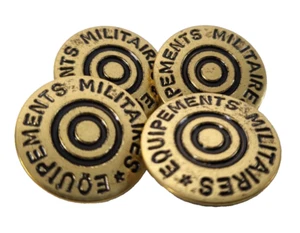 Vintage 1980s Canadian Military 4 Set Equipements Militaires Uniform Button C009 - Picture 1 of 8