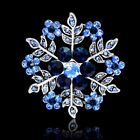 Épingle en cristal flocon de neige vintage - broche étincelante