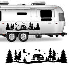 Trees Forest Vinyl Body Decal Sticker for SUV RV Van Caravan Offroad Car De-KX