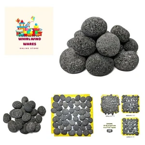 10 lbs Lava Stones 1-2" - High-Temperature Fire Pit Enhancements - Picture 1 of 6
