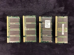Lot of 4 Samsung Laptop RAM Memory Modules DDR - Picture 1 of 9