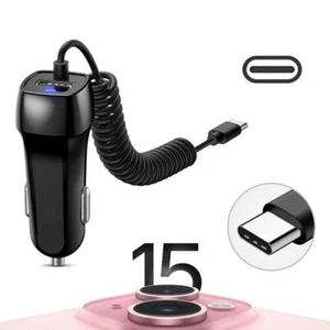Fast Car Charger Type C USB-C Charging For iPhone 15 Plus Pro Max 15 / R6A7 - Zdjęcie 1 z 12