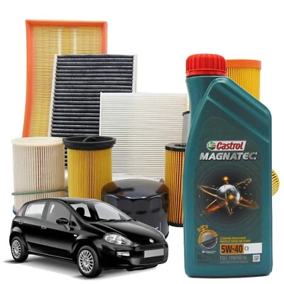 Kit tagliando filtri e olio Fiat Grande Punto Qubo 1.2 benzina 1.4 metano