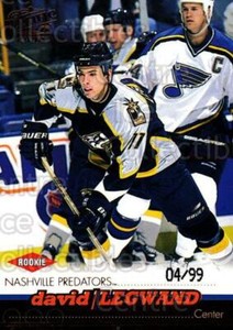 1999-00 Pacific Copper #229 David Legwand