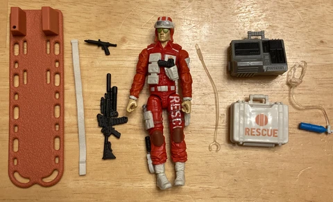2011 POC GIJoe 30th Anniversary Lifeline figure 25th Medic Rescue 💯complete Cover