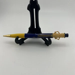 Vintage Mr Peanut Mechanical Lead Pencil Planters Blue/Yellow VG - Picture 1 of 4