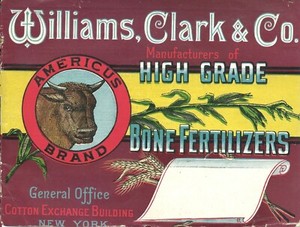 Farmers Puzzle Bone Phosphate Quack Williams Clark Victorian Wheat Card Ad 1880s