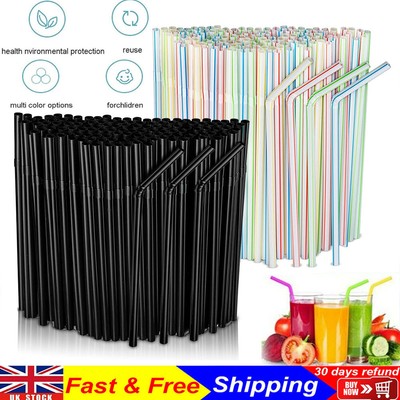 Flexible Trinkhalme Plastik Strohhalme In Verschiedenen Bunten Farben Bunt DE EB - Foto 9
