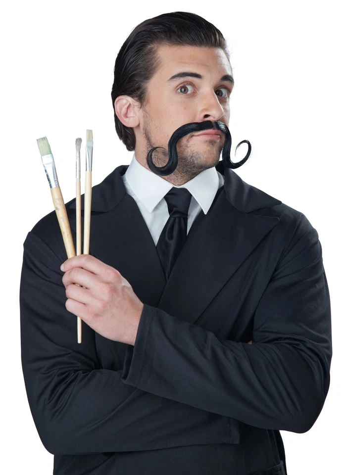  Disfraz de mago victoriano surrealista occidental bigote Foto 1 de 1