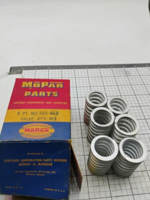 Dodge Plymouth 1941-59 Mopar 869449 (6) Valve Springs NOS Made in USA - Image 1 of 4