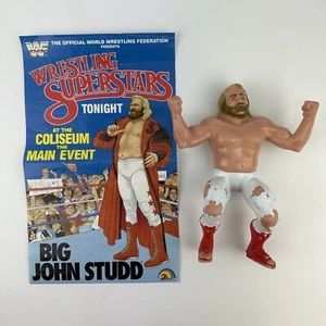 LJN Big John Studd WWF 1985 Wrestling Superstars Figure with Poster Rare Vintage - Imagen 1 de 20